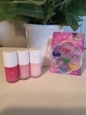 Olive & June Pink Trio With Gems